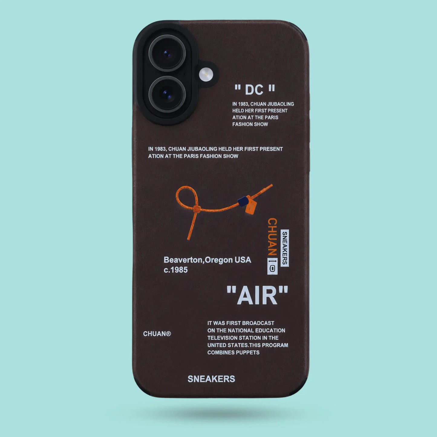 iPhone 16 - Black Sneaker Label Edition Case