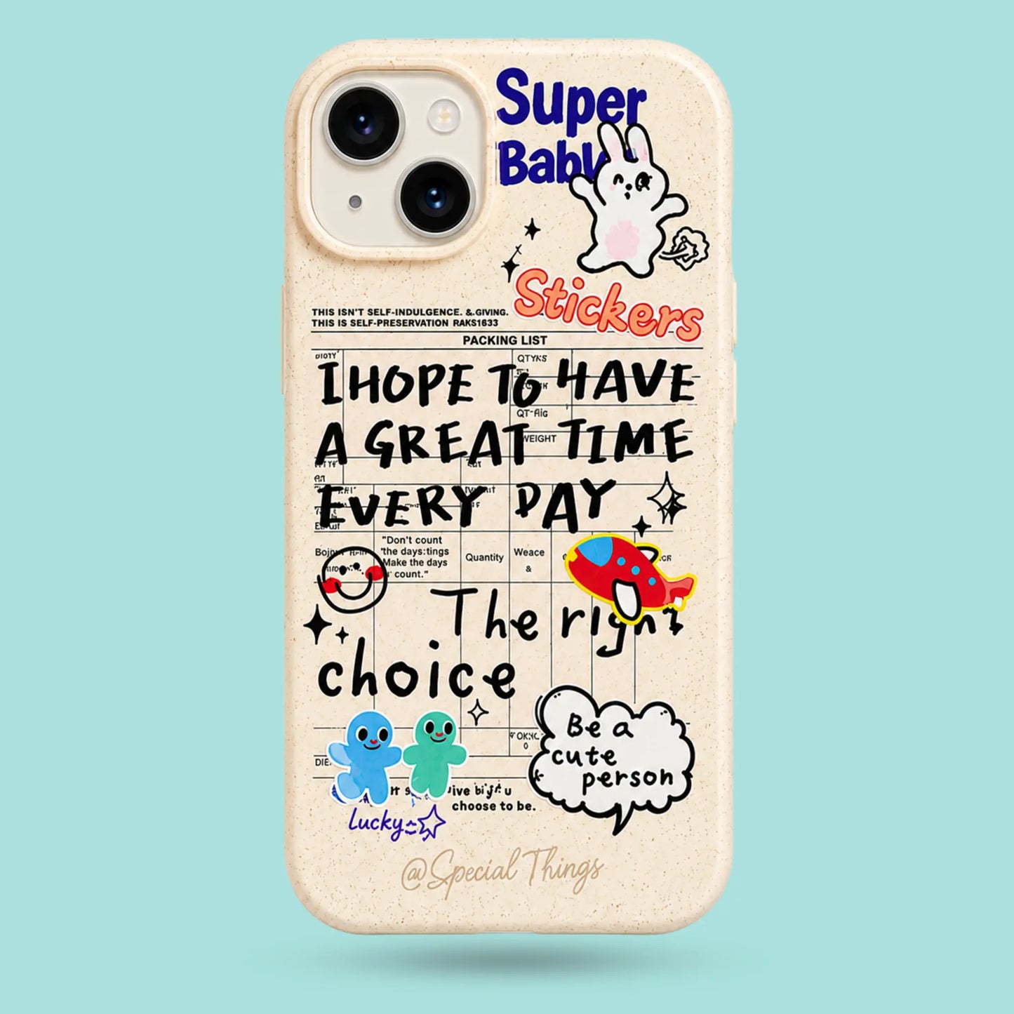 iPhone 13 - Cute Super Baby Stickers Matte Phone Case