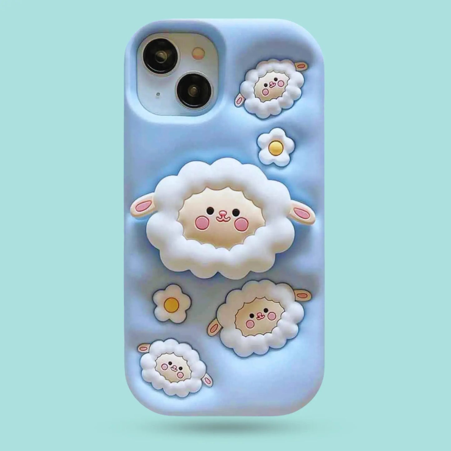 iPhone 13 - Cute 3D Sheep Case