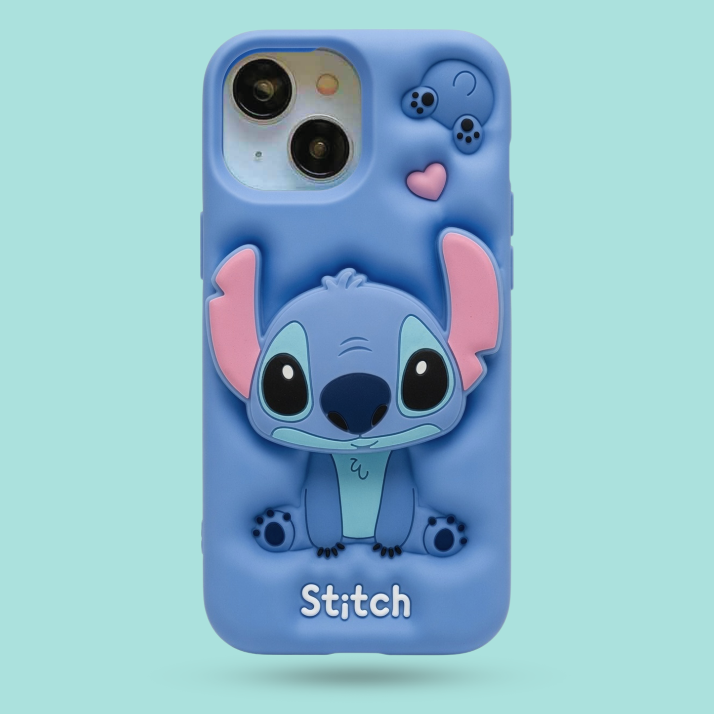 iPhone 13 - Cute Stitch 3D Cartoon Soft Silicone Case