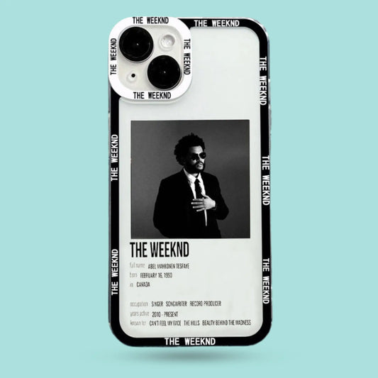 iPhone 15 The Weeknd case B&W