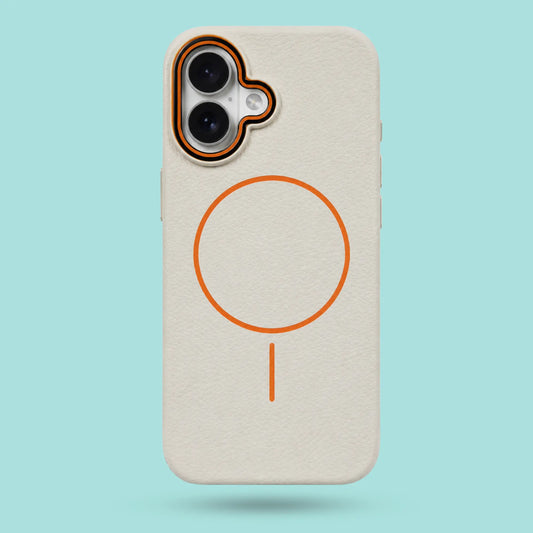 iPhone 16 - Luxury Faux Leather with Contrast Camera Ring