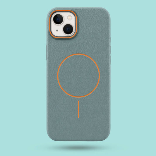 iPhone 13 - Sage Green Premium Textured Faux Leather