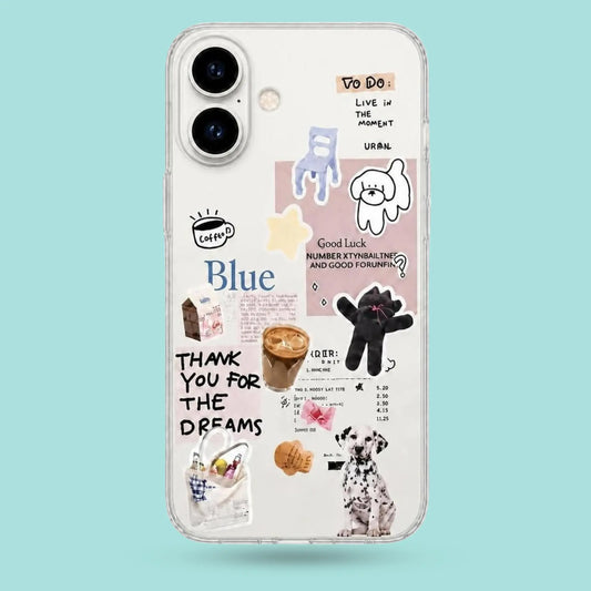 iPhone 16 - Blue Dreams Clear Case