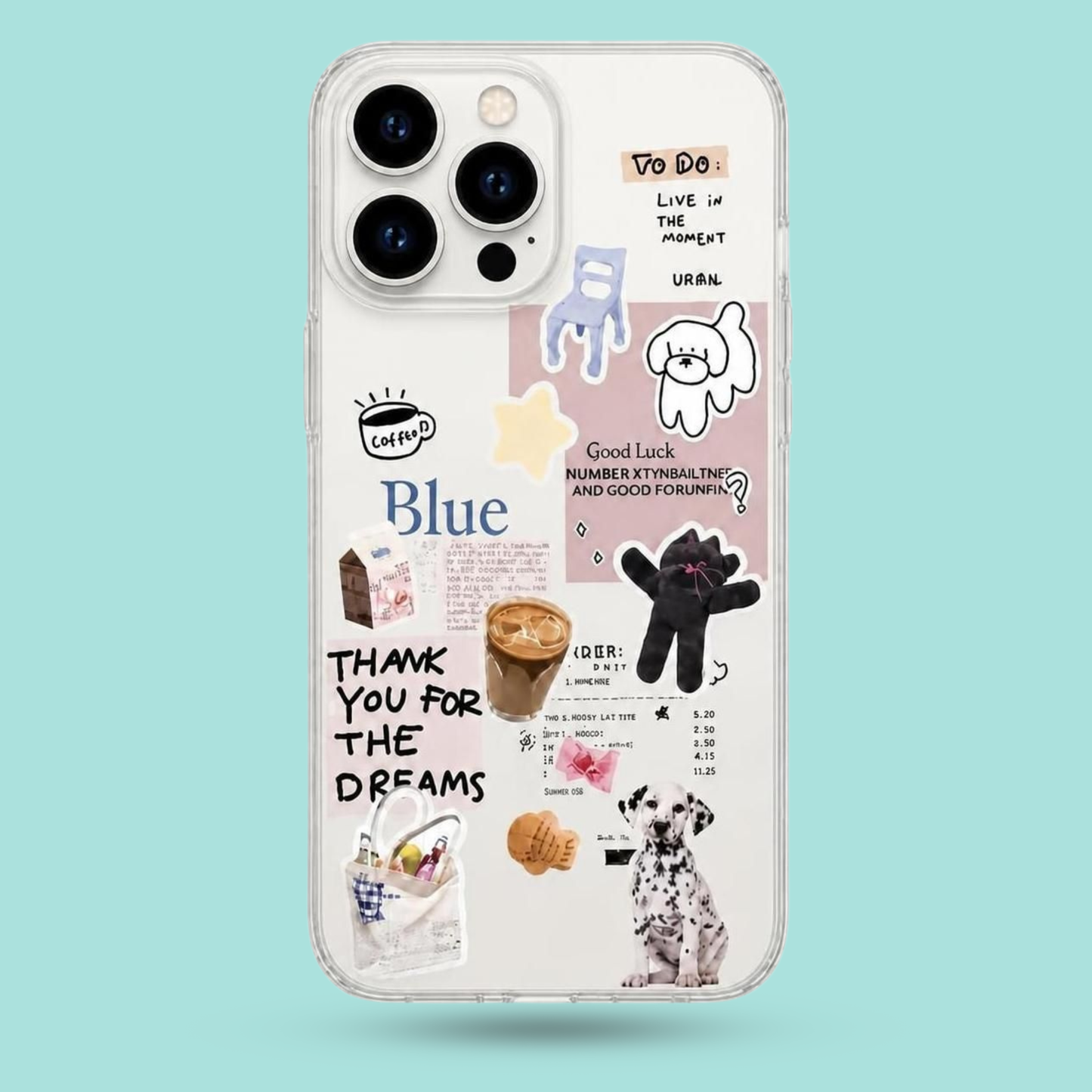 iPhone 16 Pro Max - Blue Dreams Clear Case